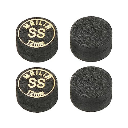 M METERXITY Pool Cue Tips - Laminated Billiard Cue Tips Multiple Layer Faux Leather Apply to Pool Cues/Snooker - size: 12mm, style: Super Soft