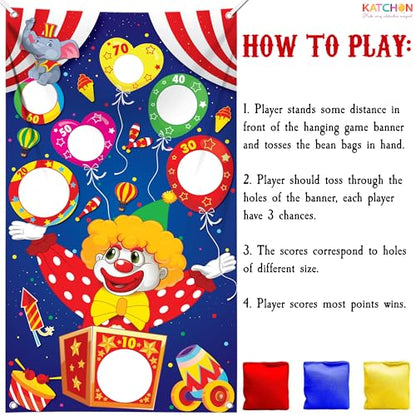 KatchOn, Large Carnival Games for Adults- 54 x 34 Inch | Carnival Theme Party | Circus Theme Decorations | Circus Party Decor