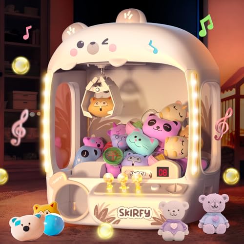 Skirfy Claws Machines for Kids Bear,Vending Machines Toys with Sound,Lights and Furbys for Girls,Arcades Games Toys for Ages 8-13,Birthday Party for 6 7 8 9 Year Old Boys Girls