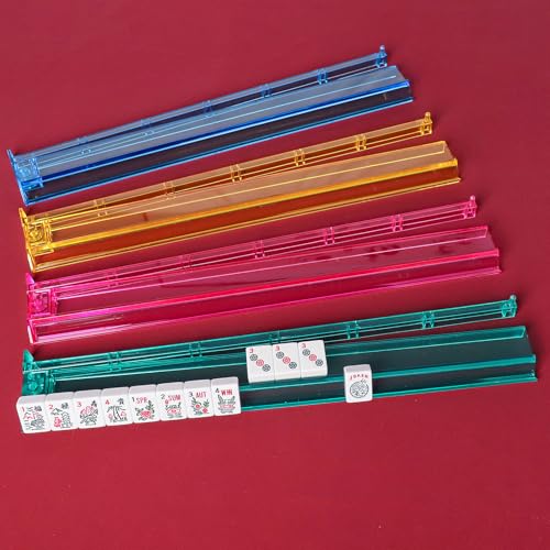 American Mahjong Set with Storage Bag, 166 White Tiles, 4 All-in-One Rack/Pushers, Mahjong Tiles Set (Ma Jong, Mah-Jongg, Majiang) - color: Nude Pink