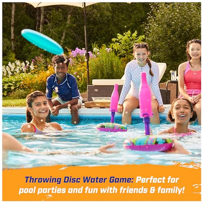 SwimWays Hydro Bottle Splash, Pool Toys for Kids and Adults, Throwing Disc Swimming Pool Game, Outdoor Toys for Kids Aged 5 & Up - color: Bottle Splash