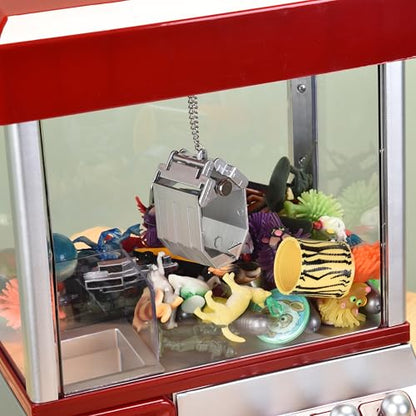 Etna Electronic Mini Claw Machine for Kids, Mini Candy Prize Dispenser Arcade Game with Sound, 30 Tokens, 10" x 7.90" x 13.5"