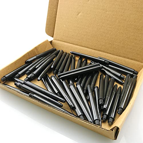 DTTRA 50PCS Plastic Dart Shafts Darts Accessories Stems Plastic Pole Rod with Standard 2BA Screw Thread