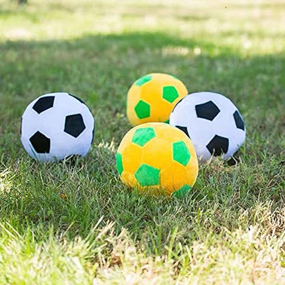 AOQI Plush Soccer Balls - Fluffy Stuffed Toy Soccer Ball Plush Pillow Soft Durable Stuff Soccerball Gift for Kids Boy Baby (Green -Yellow,7.8inch/20cm) - color: Green -Yellow, size: 7.8inch/20cm