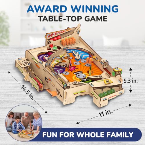 Smartivity DIY Pinball Machine for Kids 8-14 Years Old | Global Award Winning Arcade Game | Build Your Own Pinball I Birthday Gift for Smart Kids | STEM Toy for Boys & Girls