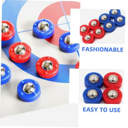 KOMBIUDA 20pcs Shuffleboard Accessories Mini Pucks Replacement Beads Tabletop Game Parts Easy Setup Versatile for Home Club Venues