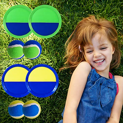 Catch Ball Game for Kids-Beach Toys Backyard Lawn Toss and Catch Games -Upgraded Version Throw Sticky Balls and Catch Game Toys for Kids Boys Girls Adults Family Outside Gifts - color: Bule