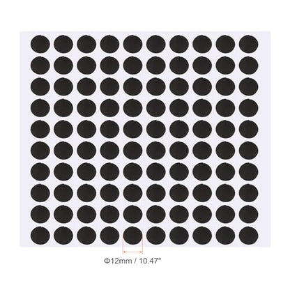 PATIKIL Pool Table Marker Dots, 3 Sheet/300Pcs Billiard Snooker Point Stickers Ball Position Locator for Billiards Practice, Black