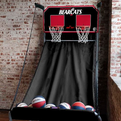 Pop-A-Shot - Home Dual Shot with NCAA Graphics l Sensor Scoring l 16 Game Modes l 7 Balls l Foldable Storage l for All NCAA Fans - style: Cincinnati Bearcats
