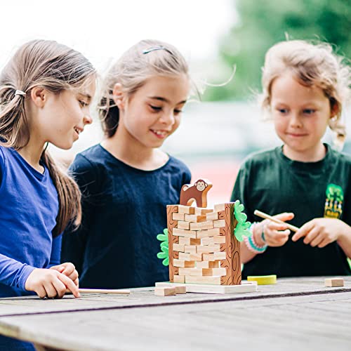 Bigjigs Toys, Jungle Crash Game, Wooden Toys, Tumble Tower Game, Educational Toys, Educational Games for Kids, Family Games, Maths Games, Numeracy Games