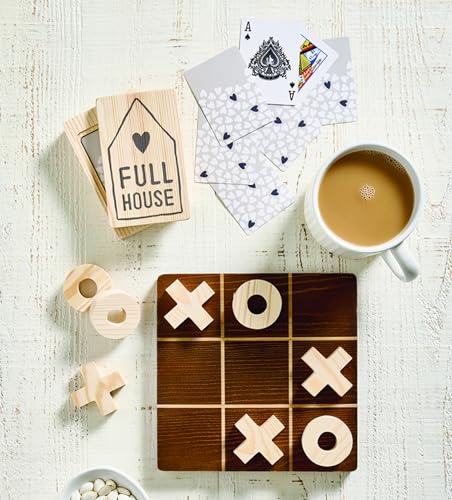 Santa Barbara Design Studio Classic Games - Fun Family Game Set, 10-Piece Set, Tic Tac Toe - color: Tic Tac Toe
