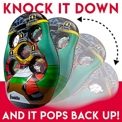 Franklin Sports Inflatable Target Toss Game - Kids Mini Throwing Game Set - Portable Indoor + Outdoor Toy Target - style: Baseball