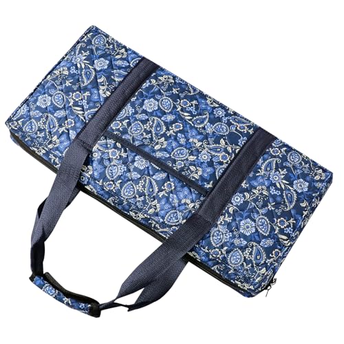 Jongyance American Mahjong Tile Set with Blue Carrying Bag, 166 White Tiles, 4 Rack with Pushers, Mahjong Set with Accessories - color: Blue 02