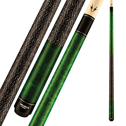 Viking Valhalla 100 Series with Irish Linen Wrap 2 Piece 58” Pool Cue Stick - color: Green, size: 19oz