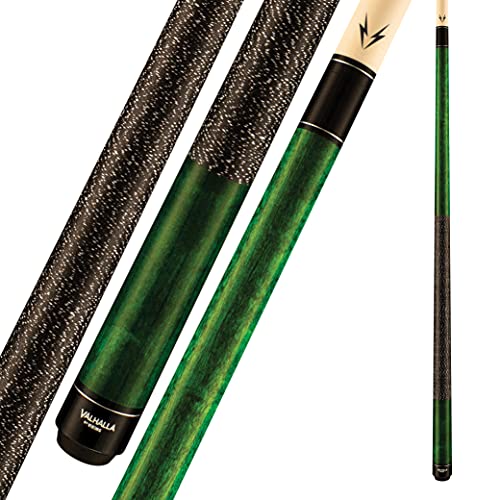 Viking Valhalla 100 Series with Irish Linen Wrap 2 Piece 58” Pool Cue Stick - color: Green, size: 19oz