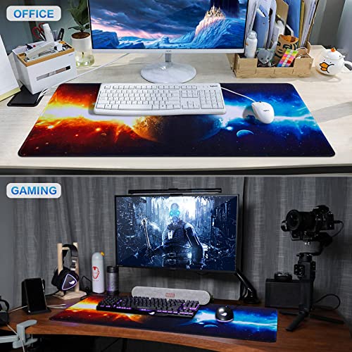 Canjoy Gaming Mouse Pad, Large Extended Mouse Pad Big Computer Mousepad for Home Office Gaming Work 31.5x15.7inch - color: Ice and Fire