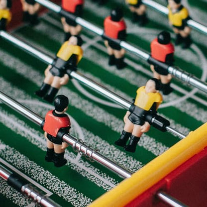 Outanaya 3pcs Metal Table Soccer Rods Replacement Foosball Table Accessories for Adults and Boys and Girls Sturdy Operation Poles for Soccer Machine