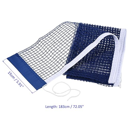 M METERXITY Table Tennis Net Replacement - Ping-Pong Net String Tension Equipment, Polyester Cotton, Apply to Standard Table - color: Blue