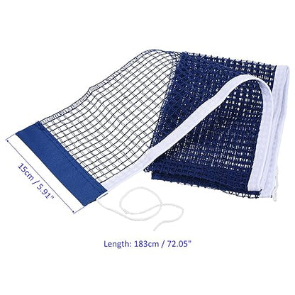 M METERXITY Table Tennis Net Replacement - Ping-Pong Net String Tension Equipment, Polyester Cotton, Apply to Standard Table - color: Blue
