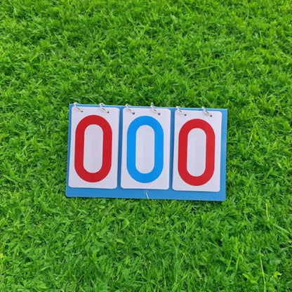 PRETYZOOM Multi-Sport Tabletop Scoreboard Flip Counter with 3-Digit Display, Plastic Portable Score Keeper for Football Basketball Volleyball Tennis Games