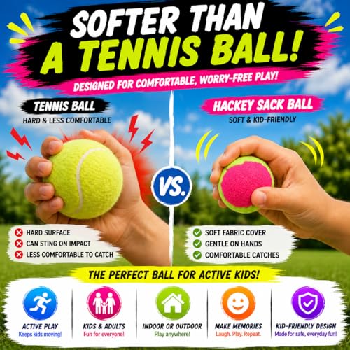 Liberty Imports Toss and Catch Game Set for Kids, 2 Self Stick Paddles, 2 Catch Balls & Bonus Soft Bean Bag Ball, Outdoor Beach Toys, Backyard Games, Family Lawn Game for Boys and Girls