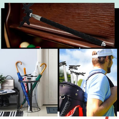 Skylety Retractable Billiard Cue Stick Bridge with Bridge Head, Snooker Set Billiard Pool Cue Accessory for Pool Table
