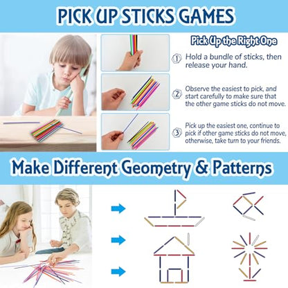 ZeeDix 90 Pcs Pick Up Sticks with 3 Sets Retro Metal Jacks Kit- Include 3 Pcs Red Rubber Balls and 30 Pcs Gold and Silver Metal Jacks, Classic Fun Game Gift of Jacks for Family - style: 4 Set
