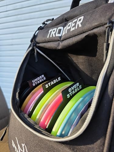 3DAmbitions 3D Printed Disc Golf Bag Dividers — Full Set of 9 Organizational Inserts (Drivers, Fairway, Mid, Roller, Approach, Putters, Stable, Under/Over-Stable) — PLA Disc Golf Bag Organizer
