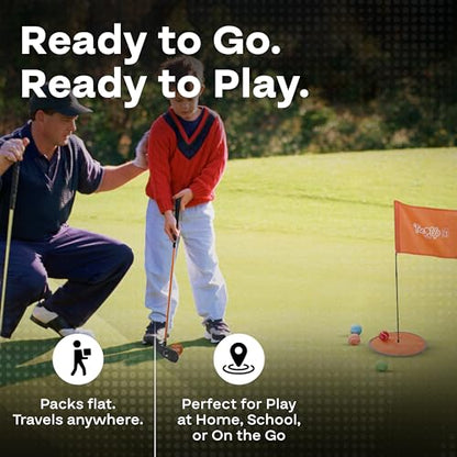 PGA Tour Golf Practice Aids By Golfgen: Premium Chipping Nets, Putting Rings, & Targets, Indoor & Outdoor Training, Improve Accuracy & Control, Master Putting and Chipping, Portable for On The Go - size: Junior
