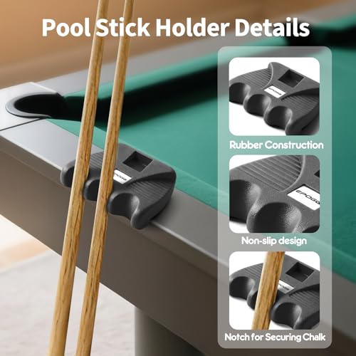 Cue Rest Cue Stick Holder, Portable Weighted Billiard Cue Rack with Chalk Holder, Pool Cue Holder (3 Holes) - style: 3 Holes