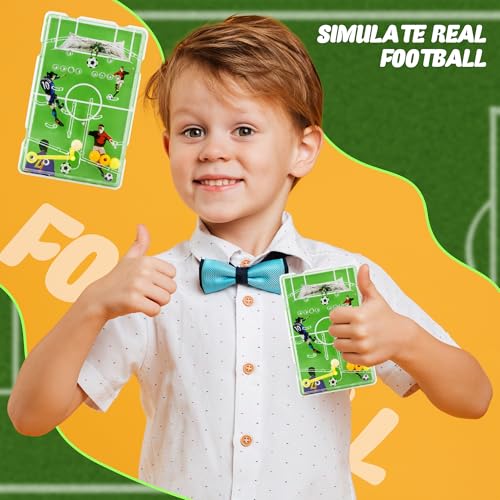 60 Pcs Mini Pinball Machine Football Maze Puzzles Pinball Games Soccer Pinball Toys for Kids Classroom Prizes Children's Day Birthday Football Theme Party Favors