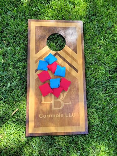 2 inch Tabletop Cornhole Bags Bright Blue and red All Weather mini Bags