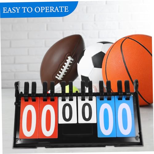 BESPORTBLE Portable Basketball Board Flip Scorekeeper for Soccer Tabletop Scoreboard Two- Display
