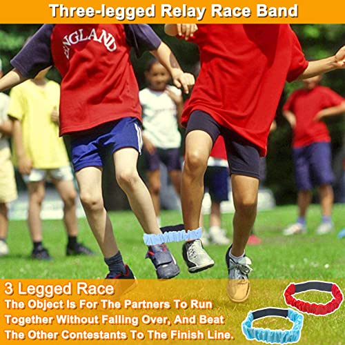 19 Pack Carnival Outdoor Games for Kid Family Party, Potato Sack Race Bags, Egg Spoon Relay Race, 3-Legged Race Bands, Ring Toss Games Fun for Yard Lawn School Field Day Birthday Party Family Events