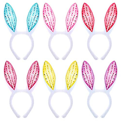 Civaner 30 Pcs Outdoor Games Set for Kids Includes 6 Bunny Potato Sack Race Bags 6 Egg and Spoon 6 Bunny Ears Headbands 6 Legged Relay Race Band for Game Party(Blue,Classic) - color: Blue, style: Classic