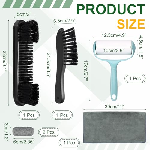 PATIKIL Pool Table Cleaning Brush, Billiard Felt Cleaner Accessory Wooden Pool Brush, Cleaning Cloth, Sticky Lint Roller - color: Black