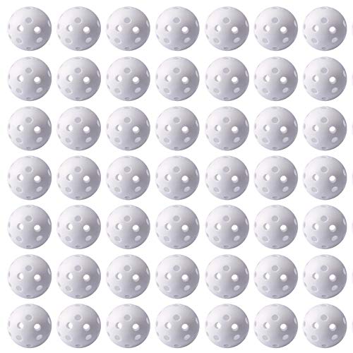 Practice Golf Balls for Backyard, Plastic Golf Training Balls 5 inch Indoor Golf Balls for Driving Range, Swing Training, Indoor Golf Simulators, Outdoor and Home Use - style: 50 PACK