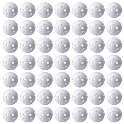 Practice Golf Balls for Backyard, Plastic Golf Training Balls 5 inch Indoor Golf Balls for Driving Range, Swing Training, Indoor Golf Simulators, Outdoor and Home Use - style: 50 PACK