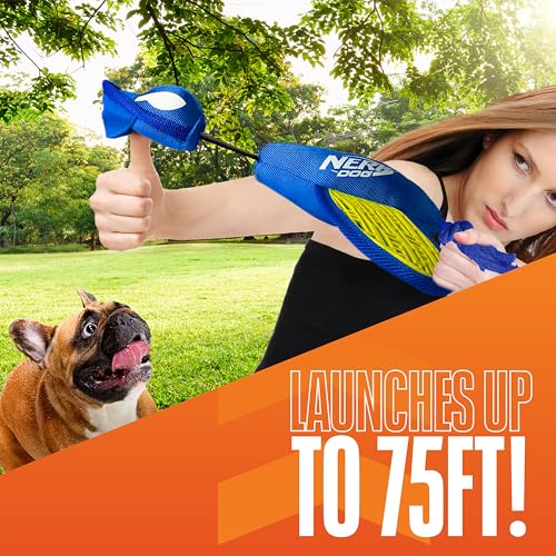 Nerf Dog Large Nylon Launching Duck/Blue/Green - color: Blue/Green