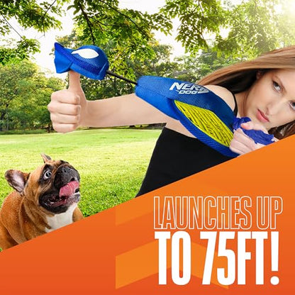 Nerf Dog Large Nylon Launching Duck/Blue/Green - color: Blue/Green