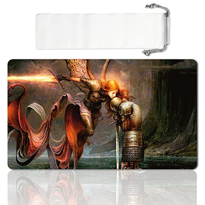 Board Game MTG Playmat Games Size 60X35 cm CCG Compatible for MTG CCG RPG Trading Card Game (Answered Prayers) - color: Answered Prayers