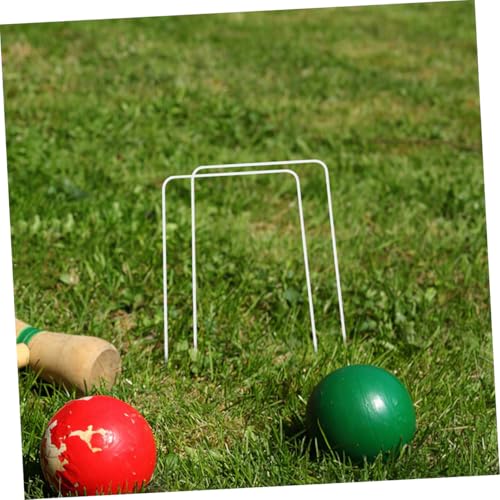 Holibanna 10pcs Croquet Wickets Wire Replacement Hoops for Lawn and Backyard Games Easy Setup for Family Fun and Skill Development