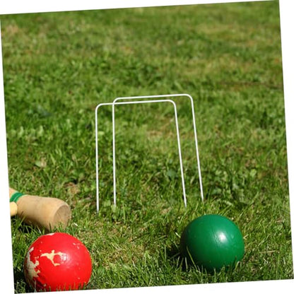 Holibanna 10pcs Croquet Wickets Wire Replacement Hoops for Lawn and Backyard Games Easy Setup for Family Fun and Skill Development