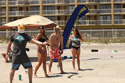 TidalBall Set | America's Beach Game | Portable Beach Cornhole Alternative | Sand Toss Game, Balls Float, 2 Koozies Included | Outdoor Beach Games for Adults, Teens & Family