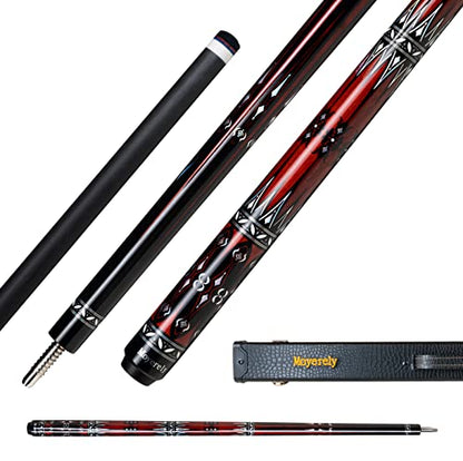 Carbon Fiber Pool Cue,11.8mm/12.5mm Low Deflection Cue Stick,Professional Pool Stick with Case - color: MF1, size: 11.8mm