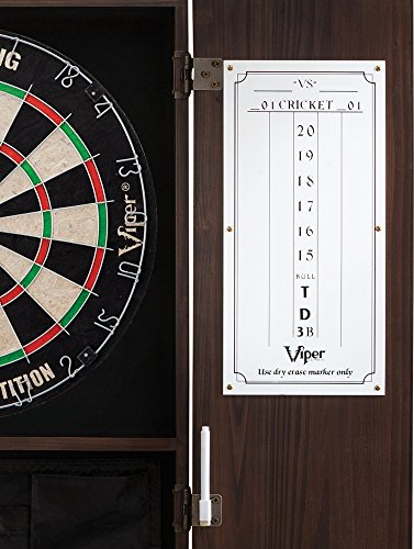 Viper by GLD Products Metropolitan Solid Wood Cabinet & Sisal/Bristle Dartboard Play-Ready Bundle - color: Espresso, style: Standard Set