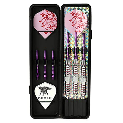 Black Scorpion CUESOUL Dhole 21g/23/24 Grams Steel Tip Darts with 2 Different Sets Aluminum Shafts