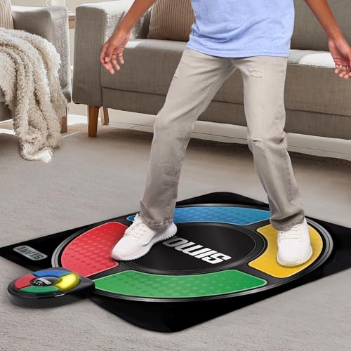 Just Play Hasbro Simon Jump Game Mat with Lights and Sounds, Electronic Memory Games for Kids, Kids Toys for Ages 8 Up