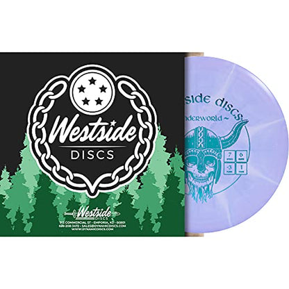 Westside Discs Origio Burst Underworld | Fairway Driver | Understable Driver | Grippy Base Plastic w/Color Burst | Disc Golf Frisbee | 170g+ - color: Purple
