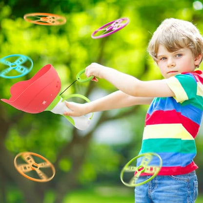 pamexin Outside Toys for Kids Ages 4-8 - Manual Capture Catching Game - Toddler Chasing Toy for Boys & Girls, Ages 3-7 - Outdoor Fun Family Games - style: Red+Green